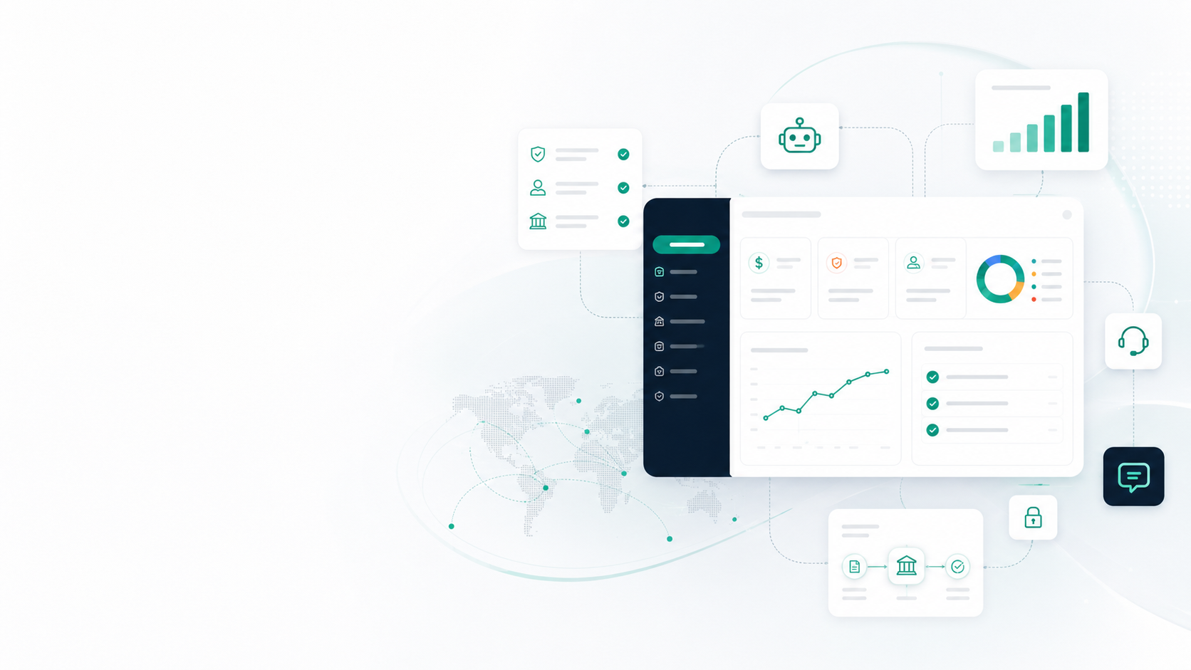 Illustration of the PayDoc platform and connected operations